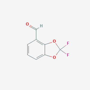 molecular formula C8H4F2O3 B053431 2,2-difluoro-1,3-benzodioxole-4-carbaldehyde CAS No. 119895-68-0