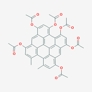 molecular formula C42H30O12 B053436 Desoxohypericin hexaacetate CAS No. 120907-97-3