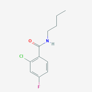 molecular formula C11H13ClFNO B5344192 N-butyl-2-chloro-4-fluorobenzamide 