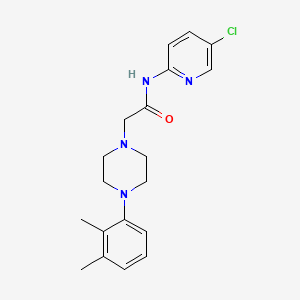 molecular formula C19H23ClN4O B5344292 N-(5-chloro-2-pyridinyl)-2-[4-(2,3-dimethylphenyl)-1-piperazinyl]acetamide 