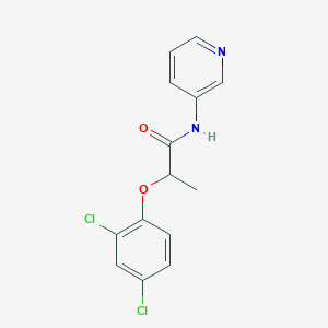 molecular formula C14H12Cl2N2O2 B5344324 2-(2,4-dichlorophenoxy)-N-3-pyridinylpropanamide 