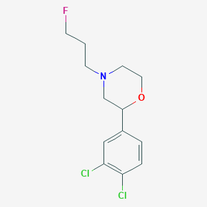 molecular formula C13H16Cl2FNO B5344348 2-(3,4-dichlorophenyl)-4-(3-fluoropropyl)morpholine 