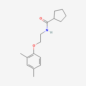 molecular formula C16H23NO2 B5344450 N-[2-(2,4-dimethylphenoxy)ethyl]cyclopentanecarboxamide 
