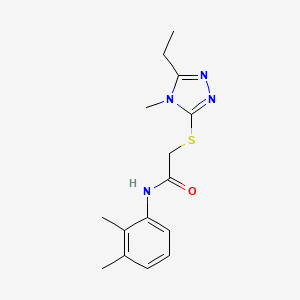 molecular formula C15H20N4OS B5344475 N-(2,3-dimethylphenyl)-2-[(5-ethyl-4-methyl-4H-1,2,4-triazol-3-yl)sulfanyl]acetamide 