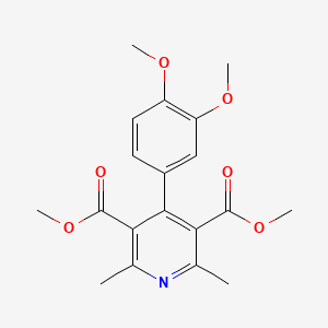 molecular formula C19H21NO6 B5344637 Dimethyl 4-(3,4-dimethoxyphenyl)-2,6-dimethylpyridine-3,5-dicarboxylate 