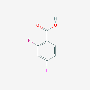 molecular formula C7H4FIO2 B053450 2-Fluoro-4-iodobenzoic acid CAS No. 124700-40-9