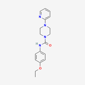 molecular formula C18H22N4O2 B5345024 N-(4-ethoxyphenyl)-4-(pyridin-2-yl)piperazine-1-carboxamide 