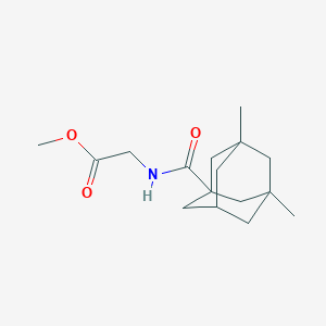 molecular formula C16H25NO3 B5345264 METHYL 2-{[(3,5-DIMETHYL-1-ADAMANTYL)CARBONYL]AMINO}ACETATE 