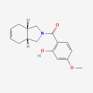 molecular formula C16H19NO3 B5345348 2-[(3aR*,7aS*)-1,3,3a,4,7,7a-hexahydro-2H-isoindol-2-ylcarbonyl]-5-methoxyphenol 