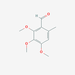 molecular formula C11H14O4 B053454 2,3,4-三甲氧基-6-甲基苯甲醛 CAS No. 22383-85-3