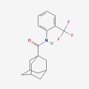molecular formula C18H20F3NO B5345798 N-[2-(trifluoromethyl)phenyl]-1-adamantanecarboxamide 