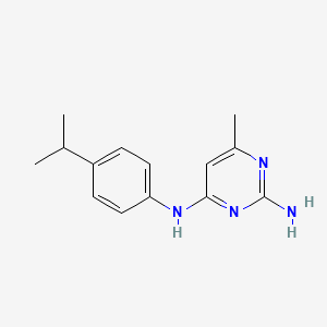 molecular formula C14H18N4 B5346009 N~4~-(4-isopropylphenyl)-6-methyl-2,4-pyrimidinediamine 