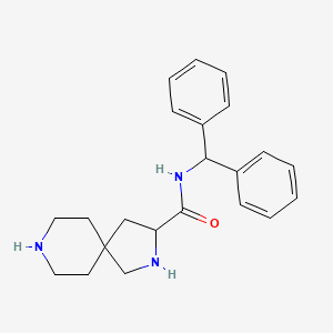 molecular formula C22H27N3O B5346156 N-(diphenylmethyl)-2,8-diazaspiro[4.5]decane-3-carboxamide dihydrochloride 