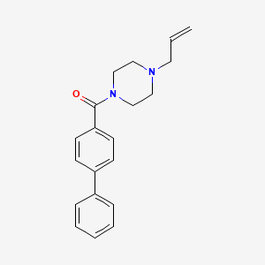 molecular formula C20H22N2O B5346167 1-allyl-4-(4-biphenylylcarbonyl)piperazine 