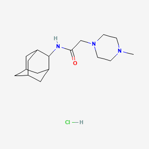 molecular formula C17H30ClN3O B5346424 N-(2-adamantyl)-2-(4-methylpiperazin-1-yl)acetamide;hydrochloride 