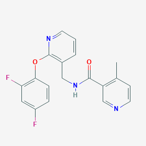 molecular formula C19H15F2N3O2 B5346461 N-{[2-(2,4-difluorophenoxy)pyridin-3-yl]methyl}-4-methylnicotinamide 