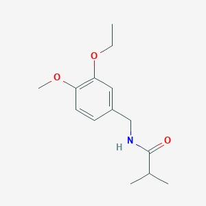 molecular formula C14H21NO3 B5346610 N-(3-ethoxy-4-methoxybenzyl)-2-methylpropanamide 