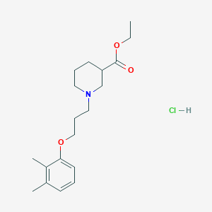 molecular formula C19H30ClNO3 B5346633 Ethyl 1-[3-(2,3-dimethylphenoxy)propyl]piperidine-3-carboxylate;hydrochloride 