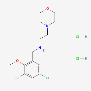 molecular formula C14H22Cl4N2O2 B5346930 N-[(3,5-dichloro-2-methoxyphenyl)methyl]-2-morpholin-4-ylethanamine;dihydrochloride 