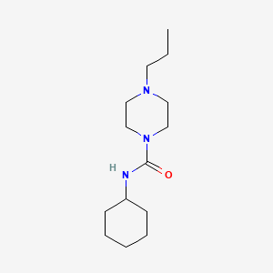 molecular formula C14H27N3O B5346963 N-cyclohexyl-4-propylpiperazine-1-carboxamide 