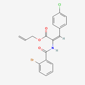 molecular formula C19H15BrClNO3 B5347025 allyl 2-[(2-bromobenzoyl)amino]-3-(4-chlorophenyl)acrylate 