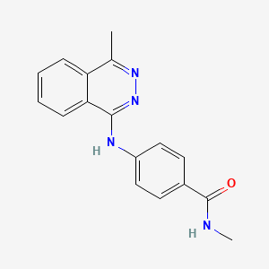 molecular formula C17H16N4O B5347098 N-methyl-4-[(4-methyl-1-phthalazinyl)amino]benzamide 