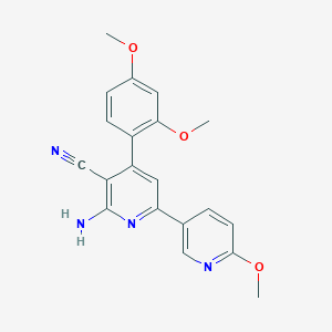molecular formula C20H18N4O3 B5347135 6-amino-4-(2,4-dimethoxyphenyl)-6'-methoxy-2,3'-bipyridine-5-carbonitrile 