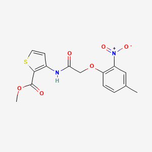 molecular formula C15H14N2O6S B5347202 METHYL 3-{[2-(4-METHYL-2-NITROPHENOXY)ACETYL]AMINO}-2-THIOPHENECARBOXYLATE 