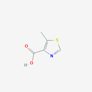 molecular formula C5H5NO2S B053473 5-Methylthiazole-4-carboxylic acid CAS No. 120237-76-5