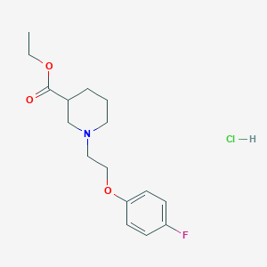 molecular formula C16H23ClFNO3 B5347361 Ethyl 1-[2-(4-fluorophenoxy)ethyl]piperidine-3-carboxylate;hydrochloride 