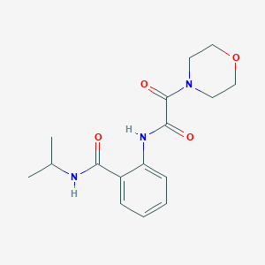 molecular formula C16H21N3O4 B5347369 N-ISOPROPYL-2-[(2-MORPHOLINO-2-OXOACETYL)AMINO]BENZAMIDE 