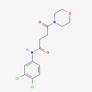 molecular formula C14H16Cl2N2O3 B5347531 N-(3,4-dichlorophenyl)-4-(4-morpholinyl)-4-oxobutanamide 