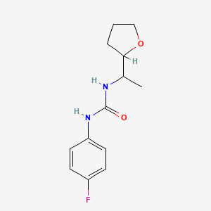 molecular formula C13H17FN2O2 B5347948 N-(4-FLUOROPHENYL)-N'-(1-TETRAHYDRO-2-FURANYLETHYL)UREA 