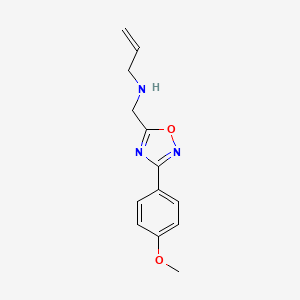 molecular formula C13H15N3O2 B5347998 N-{[3-(4-methoxyphenyl)-1,2,4-oxadiazol-5-yl]methyl}-2-propen-1-amine 