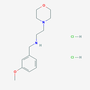 molecular formula C14H24Cl2N2O2 B5348024 N-[(3-methoxyphenyl)methyl]-2-morpholin-4-ylethanamine;dihydrochloride 