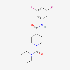 molecular formula C17H23F2N3O2 B5348143 N~4~-(3,5-difluorophenyl)-N~1~,N~1~-diethylpiperidine-1,4-dicarboxamide 