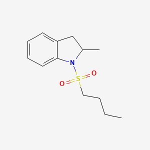 molecular formula C13H19NO2S B5348259 1-(butylsulfonyl)-2-methylindoline 