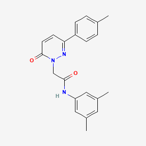 molecular formula C21H21N3O2 B5348330 N-(3,5-dimethylphenyl)-2-[3-(4-methylphenyl)-6-oxopyridazin-1(6H)-yl]acetamide 