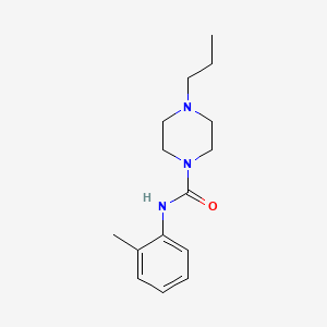 molecular formula C15H23N3O B5348433 N-(2-methylphenyl)-4-propylpiperazine-1-carboxamide 