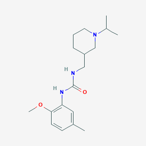 molecular formula C18H29N3O2 B5348458 N-[(1-isopropylpiperidin-3-yl)methyl]-N'-(2-methoxy-5-methylphenyl)urea 