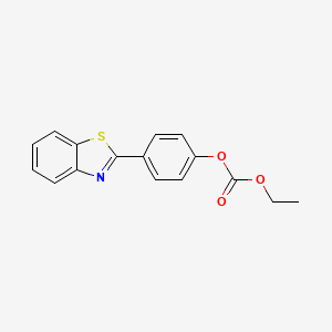 molecular formula C16H13NO3S B5348564 [4-(1,3-Benzothiazol-2-yl)phenyl] ethyl carbonate 