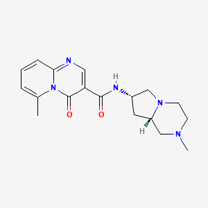 molecular formula C18H23N5O2 B5348570 6-methyl-N-[(7S,8aS)-2-methyloctahydropyrrolo[1,2-a]pyrazin-7-yl]-4-oxo-4H-pyrido[1,2-a]pyrimidine-3-carboxamide 