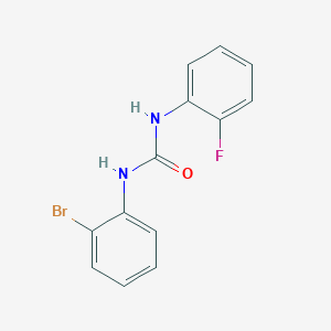 molecular formula C13H10BrFN2O B5348572 N-(2-bromophenyl)-N'-(2-fluorophenyl)urea 