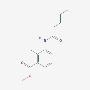 molecular formula C14H19NO3 B5348582 methyl 2-methyl-3-(pentanoylamino)benzoate 