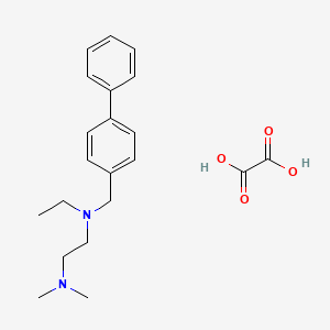 molecular formula C21H28N2O4 B5348668 N'-ethyl-N,N-dimethyl-N'-[(4-phenylphenyl)methyl]ethane-1,2-diamine;oxalic acid 