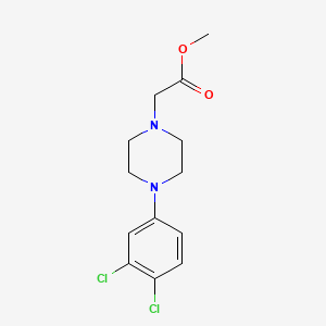 molecular formula C13H16Cl2N2O2 B5348696 METHYL 2-[4-(3,4-DICHLOROPHENYL)PIPERAZINO]ACETATE 