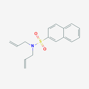 molecular formula C16H17NO2S B5348744 NN-BIS(PROP-2-EN-1-YL)NAPHTHALENE-2-SULFONAMIDE 