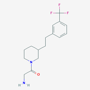 molecular formula C16H21F3N2O B5348750 [2-oxo-2-(3-{2-[3-(trifluoromethyl)phenyl]ethyl}-1-piperidinyl)ethyl]amine hydrochloride 
