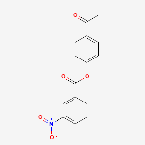 molecular formula C15H11NO5 B5348949 4-acetylphenyl 3-nitrobenzoate 