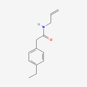 molecular formula C13H17NO B5348995 N-allyl-2-(4-ethylphenyl)acetamide 
